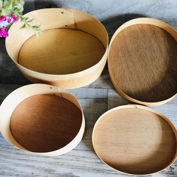 1982 Lillian Vernon Alan Wood Oval Pantry Boxes - Picture 7 of 8